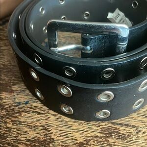 Target Black and Silver Belt with Sleek Design